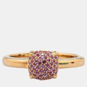 Tiffany & Co. Sapphire 18k Pink Gold Ring Size Japan 12 EU 52