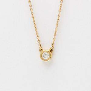 Tiffany & Co. 18K Rose Gold and Diamond  Elsa Peretti Diamonds by the Yard Pendant Necklace