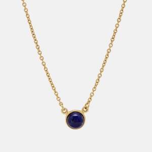 Tiffany & Co. Elsa Peretti Lapis Lazuli 18k Yellow Gold Necklace