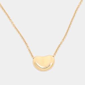 Tiffany & Co. Elsa Peretti Bean 18k Yellow Gold Pendant Necklace