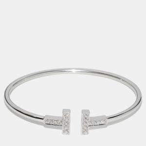 Tiffany & Co. 18K White Gold Diamond Twire Bracelet