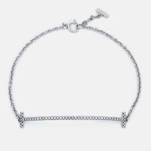 Tiffany & Co. T Smile Diamonds 18k White Gold Bracelet