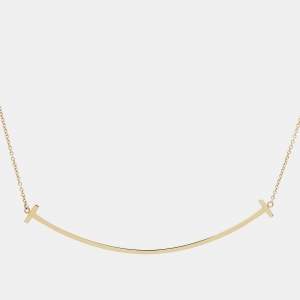 Tiffany & Co. T Smile 18K Yellow Gold Necklace