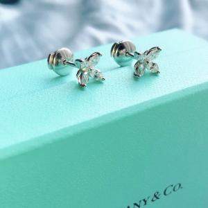Tiffany & Co. Victoria Earrings Pt950 0.32Ct