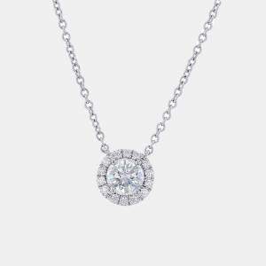 Tiffany & Co. Platinum Diamond Soleste Pendant Necklace