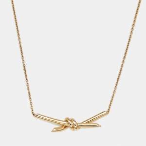 Tiffany & Co. Knot 18k Rose Gold Chain Necklace