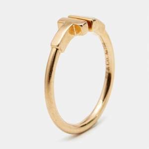 Tiffany & Co. Tiffany T Wire 18k Rose Gold Ring Size 53