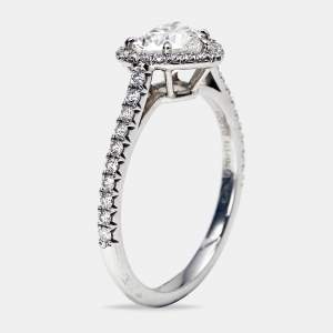 Tiffany & Co. Tiffany Soleste Heart Diamond 1.02 cts Platinum Ring Size 52