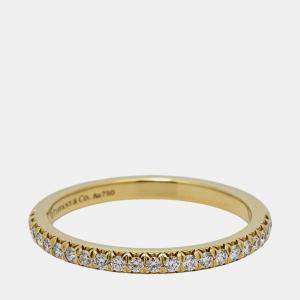 Tiffany & Co. 18K Yellow Gold Tiffany Soleste Full Eternity Ring EU 53