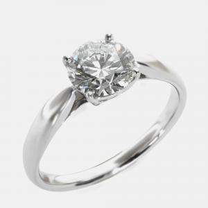 Pre Owned Tiffany & Co. Tiffany Setting 1.15 ct Round Brilliant Diamond Harmony Engagement Ring EU 51