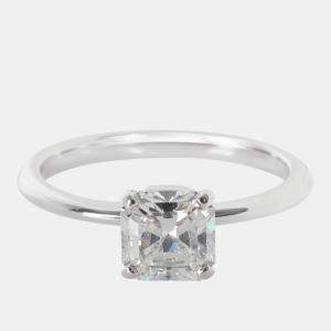 Pre Owned Tiffany & Co. Tiffany True Platinum 0.78 Ct Diamond Solitaire Engagement Ring EU 48