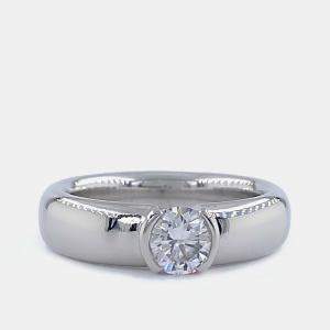 Pre Owned Tiffany & Co. Etoile Platinum, 0.56 Ct Diamond Ring EU 51