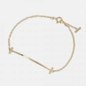Pre Owned Tiffany & Co. T Smile 18K Yellow Gold Bracelet