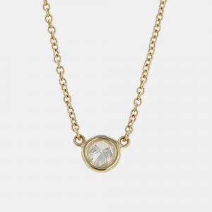 Pre Owned Tiffany & Co. Diamonds By The Yard 18K Yellow Gold Diamond Necklace