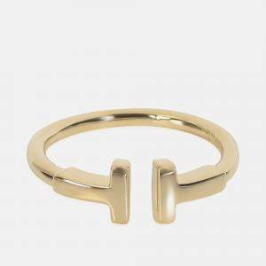 Pre Owned Tiffany & Co. T-Wire 18K Yellow Gold Band Ring EU 51