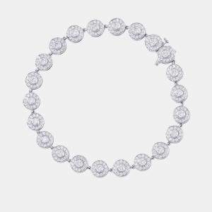 Pre Owned Tiffany & Co. Circlet Platinum Diamonds Bracelet