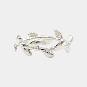 مملوكة مسبقًا Tiffany & Co. Silver Olive Leaf Ring US 7.5
