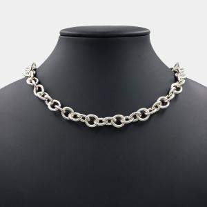 مملوكة مسبقًا قِلادة تيفاني & كو. ألماس فضي قَلب تَاج رِيتورن({'1'})