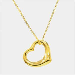 مملوكة مسبقًا Tiffany & Co. 18K Yellow Gold Open Heart Necklace