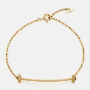 مملوكة مسبقًا Tiffany & Co. T Smile 18K Yellow Gold Bracelet
