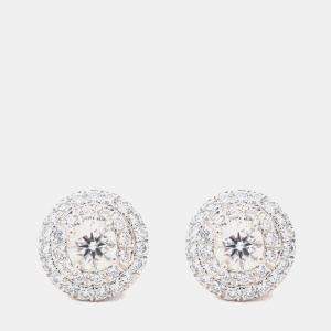 Pre Owned أقراط تيفاني & كو سولست بلاتين مرصعة بالألماس