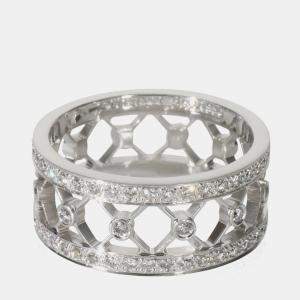 Pre Owned خاتم تيفاني & كو. voile بلاتين ألماس مقاس 51