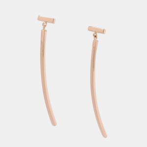 مملوكة مسبقًا Tiffany & Co. T-Wire Bar 18K Pink Gold Earrings