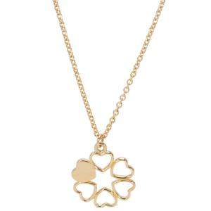 Pre Owned Tiffany & Co. Paloma Picasso Mini 6 Heart 18K Yellow Gold Pendant Necklace