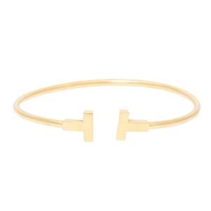 Pre Owned Tiffany & Co. T Wire 18K Yellow Gold Bracelet