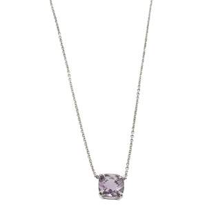 Pre Owned Tiffany & Co. Amethyst Silver Pendant Necklace