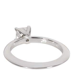 Pre Owned Tiffany & Co. Diamond Engagement Platinum Ring Size EU 50