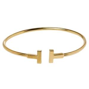Pre Owned Tiffany & Co. Tiffany T Wire 18K Yellow Gold Bracelet