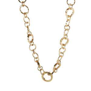 Pre Owned Tiffany & Co. 18K Yellow Gold Circle Link Chain Necklace