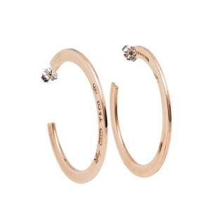 Pre Owned Tiffany & Co. 1837 Rubedo Hoop Earrings