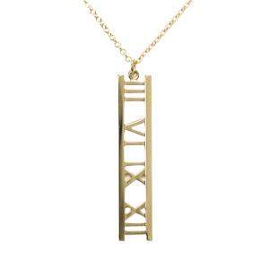 Pre Owned Tiffany & Co. 18K Yellow Gold Atlas Pendant Necklace