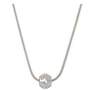 Tiffany & Co. Etoile Ball Diamond 18K White Gold Pendant Necklace