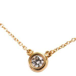 Tiffany & Co. Else Peretti Diamond By The Yard 18K Rose Gold Diamond Necklace