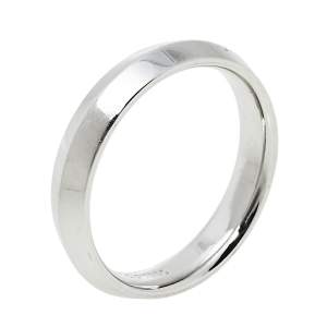 Pre Owned Tiffany & Co. Platinum Knife Edge Band Ring Size 59