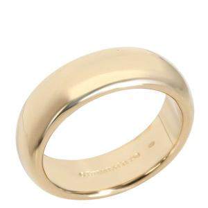 Tiffany & Co. 18K Yellow Gold Classic Wedding Band Ring Size 52.5