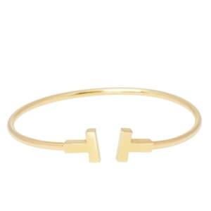 Tiffany & Co. Tiffany T Wire 18K Yellow Gold Bracelet