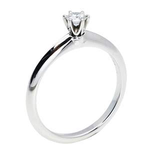 Pre Owned Tiffany & Co. Tiffany Setting Solitaire Diamond Platinum Engagement Ring 51