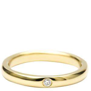 Pre Owned Tiffany & Co. Elsa Peretti 18K Yellow Gold Diamond Ring EU 50.5