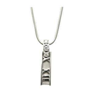 Pre Owned Tiffany & Co. Atlas 18K White Gold Diamond Necklace