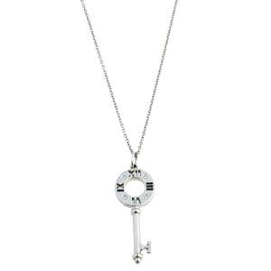 Tiffany & Co. Atlas Diamond 18K White Gold Pendant