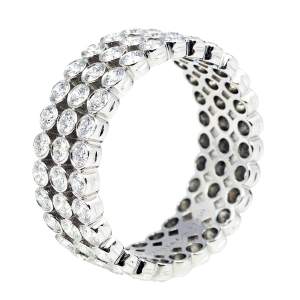 Tiffany & Co. Jazz Diamond Platinum Ring Size 54.5