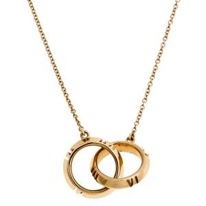 Tiffany & Co. Atlas X Closed Interlocking 18k Rose Gold Chain Necklace