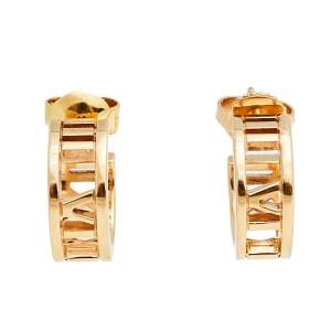 Pre Owned Tiffany & Co. Atlas 18k Rose Gold Earrings