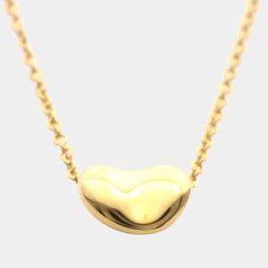 Pre Owned Tiffany & Co. Elsa Peretti Bean 18K Rose Gold Necklace 