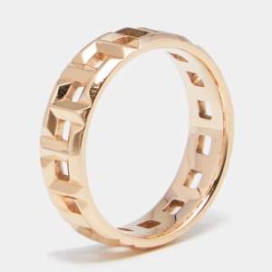 Tiffany & Co.  Tiffany T True Wide 18K Rose Gold Band Ring 51