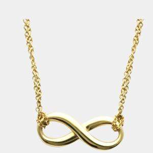 Pre Owned Tiffany & Co. Infinity 18K Yellow Gold Necklace